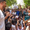 Students expressed their anger