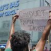 Article image for: Students began their protest in front of coaching center