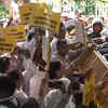 Delhi Rau's IAS centre flooding live: AAP leaders protest outside LG Secretariat