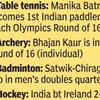 Besides Manu's historic feats, the other significant news from the India camp..