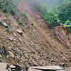 Landslide near Bhimbhali​