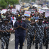 Over 100 arrested 