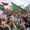 ​Slogans shouted
