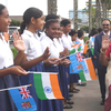 Warm welcome by children