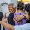 Article image for: Yunus embraces supporters