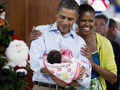 Obamas' Christmas dinner!