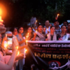 Candle light march in Gurugram