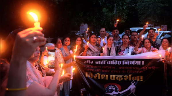 Candle light march in Gurugram