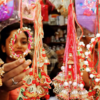 Women shop for rakhi in Guwahati