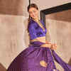 Ananya Panday serves wedding fashion inspiration in a purple and golden-hued  lehenga | Times of India