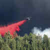 ​Helicopters and firefighters struggled to contain the park fire, leaving 4,000 evacuated