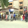 University Grants Commission–National Eligibility Test (UGC-NET) aspirants arrive at Surendra Institute of Engineering & Management exam centre, in Siliguri.
