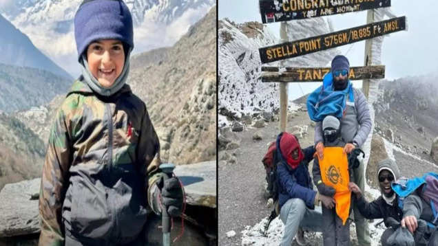 5 year old Teghbir Singh becomes youngest Asian to conquer Mount Kilimanjaro in Africa