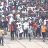 Nabanna march: Stone pelting by protesters during Chhatra Samaj stir