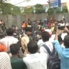 Nabanna Rally Live: Protestors sit on the road