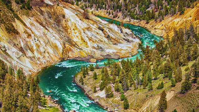 What's inside Yellowstone National Park, the world's oldest national park?