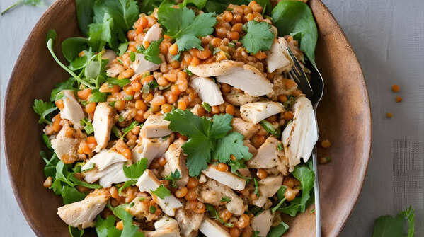 Thursday: Chicken and Lentil Salad