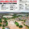 Telangana Rain Live: Govt declares holiday for all educational institutions on Monday due to heavy rains