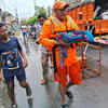 NDRF personnel rescued a new born baby at 46th ward in Vijayawada