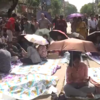 Junior doctors continue to sit at the protest site in the Lalbazar area. They have been demanding justice for a woman doctor who was raped and murdered at RG Kar Medical College and Hospital on August 9.