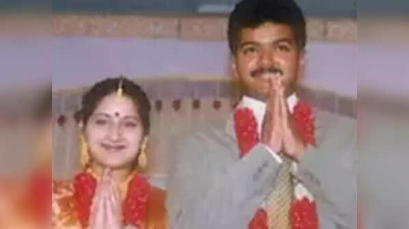 Thalapathy Vijay and Sangeeta Sornalingam
