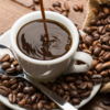 ​Sipping on a cup of coffee