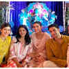 Khushi Kapoor and Vedang Raina come together to celebrate Ganesh Chaturthi
