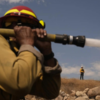 Fighting the blaze from air and ground