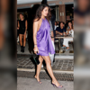 priyanka chopra in purple dress Priyanka Chopra Fashion: Priyanka Chopra shines in a violet halter-neck  dress for chic date night with hubby Nick Jonas