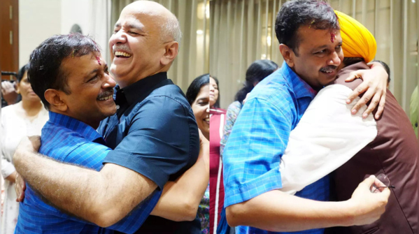 Kejriwal meets party leaders