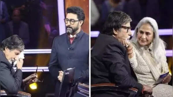 Abhishek and Jaya Bachchan