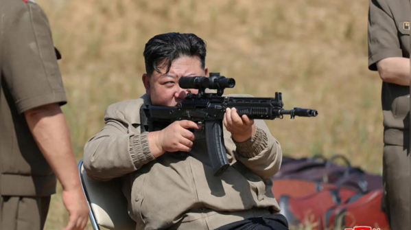 Supreme leader aims gun