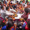 People in Ahmedabad celebrate PM Modi's birthday with sweet offerings
