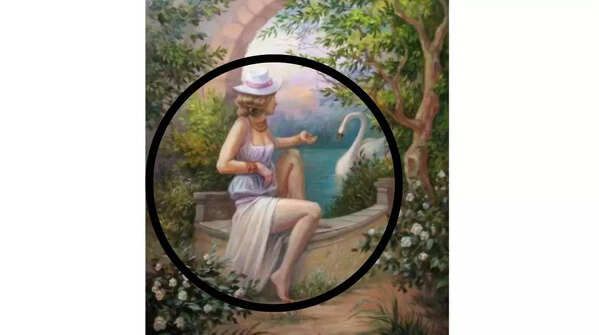 If you noticed the woman sitting on the left first, it means...