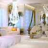 The spacious living room