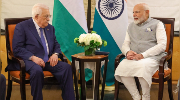 Meeting with Palestinian president
