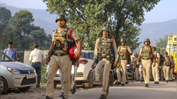 Security forces in action