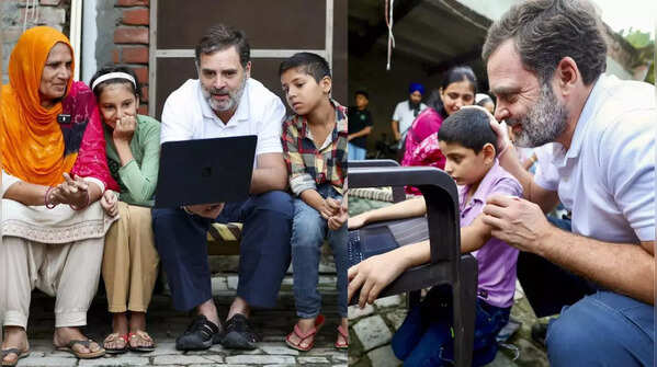 <strong>Rahul Gandhi leads congress campaign in Karnal ahead of Haryana polls</strong>