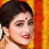 The traditional red lips
