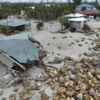 Destroyed beach houses