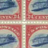 Red Revenue Block of Four and 5-Candarian Large Dragon Sheet