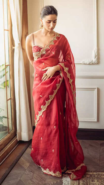 alia bhatt - romantic sarees