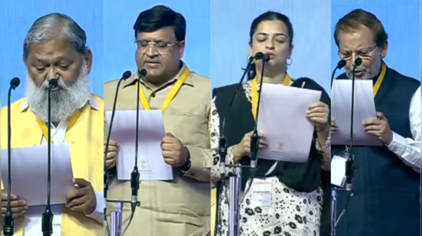 BJP MLAs take oath as ministers