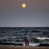 Super Moon illuminating the horizon