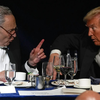 Trump and Schumer engaged in conversation
