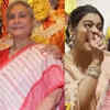 Kajol's side hug and hand on Jaya Bachchan's shoulder  