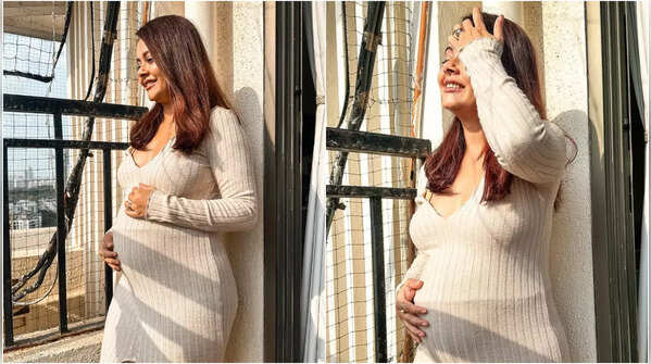 Sunkissed Look in Maternity Knitwear