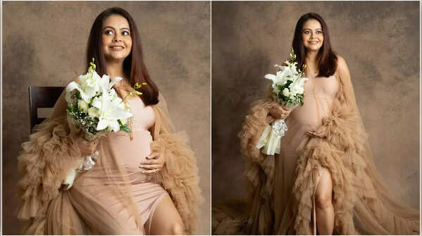 Dreamy Flowing Gown for a Photoshoot