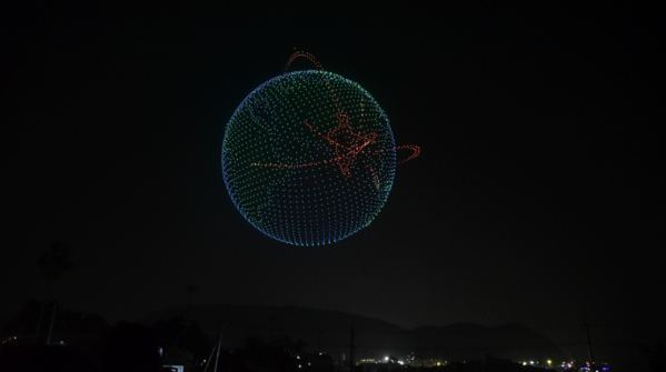 Innovative aerial spectacle