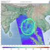 Isro EOS-06 satellite Scatterometer winds image showing the genesis of cyclonic storm ‘Dana’ in Bay of Bengal on Oct 20, 2024, much ahead of its intensification to deep depression/cyclonic storm: Isro